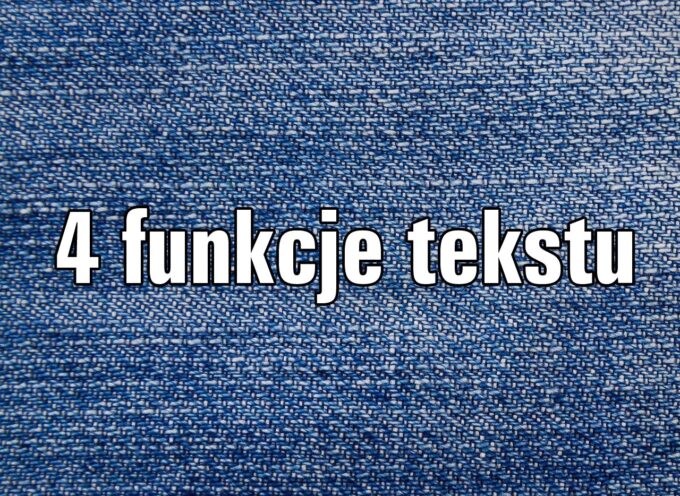 4 funkcje tekstu