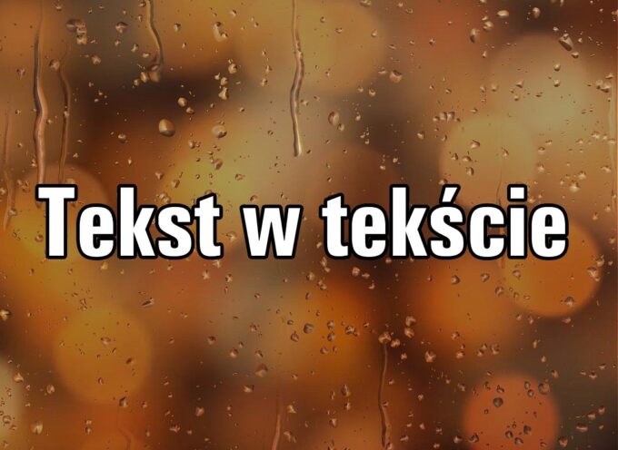 Tekst w tekście