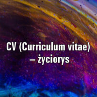 CV (Curriculum vitae) – życiorys