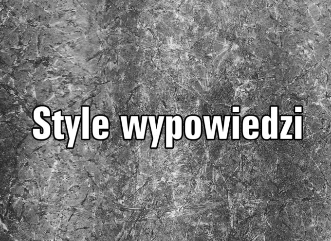 Style wypowiedzi